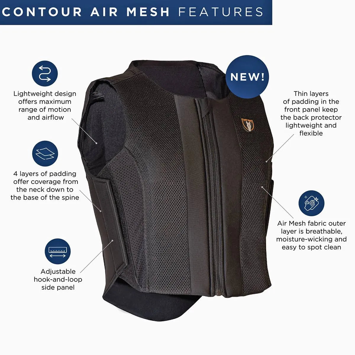 Tipperary Contour Air Mesh Back Protector - Adult