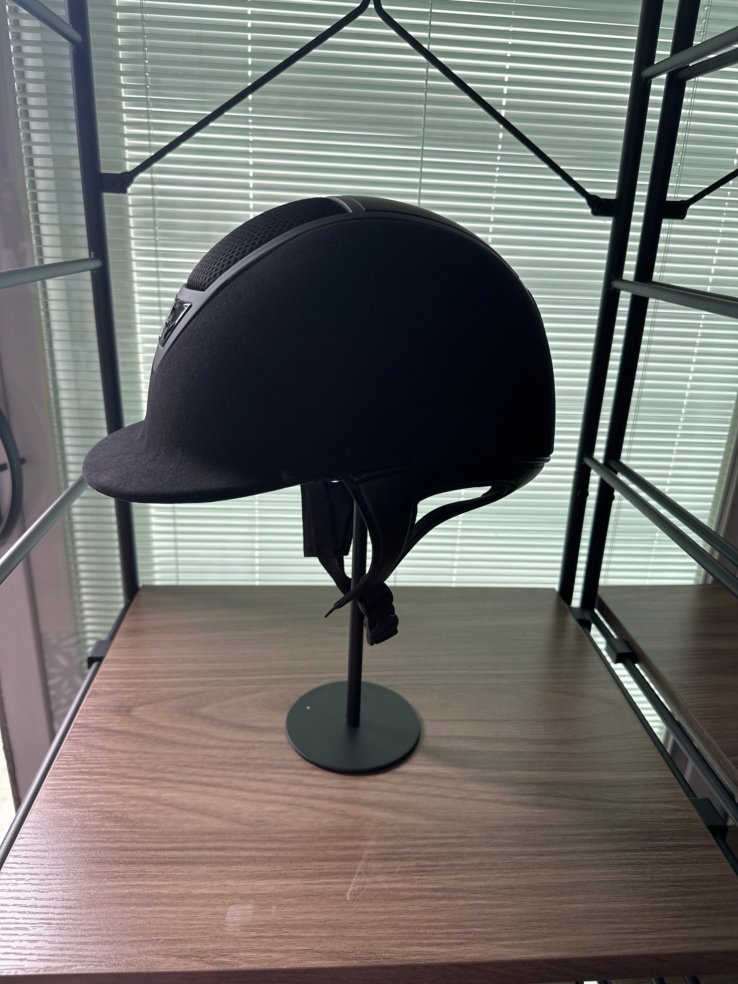 IRH XLT Black Suede with Matte Vent Helmet